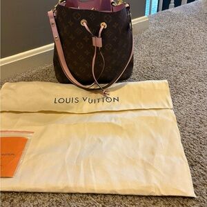 Inspire Brown and Pink Shoulder Bag